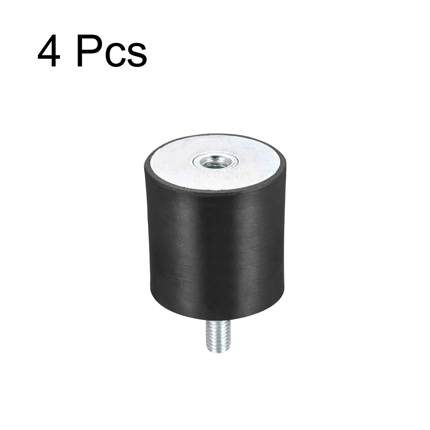 uxcell Uxcell Rubber Mounts 4pcs M10 Male/Female Vibration Isolator Shock Absorber D50mmxH50mm