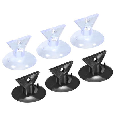 Harfington Bulb Changers, 35mm Dia. Suction Cup Light Lamp Replacing Tools for GU10 MR16 Bulbs, Black Clear PVC, 3 Set