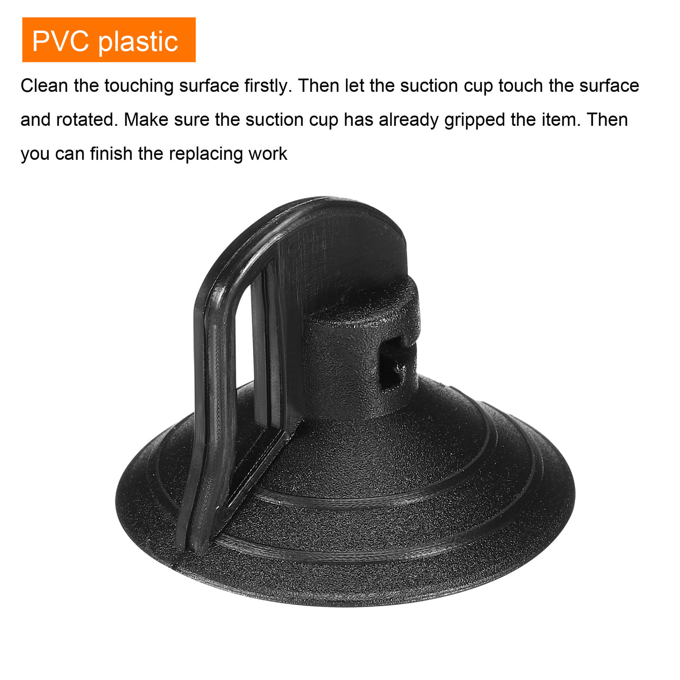 Harfington 6pcs PVC Suction Cup 37mm Dia. Replacing Tools for Glass Bulbs Sunshade Screen