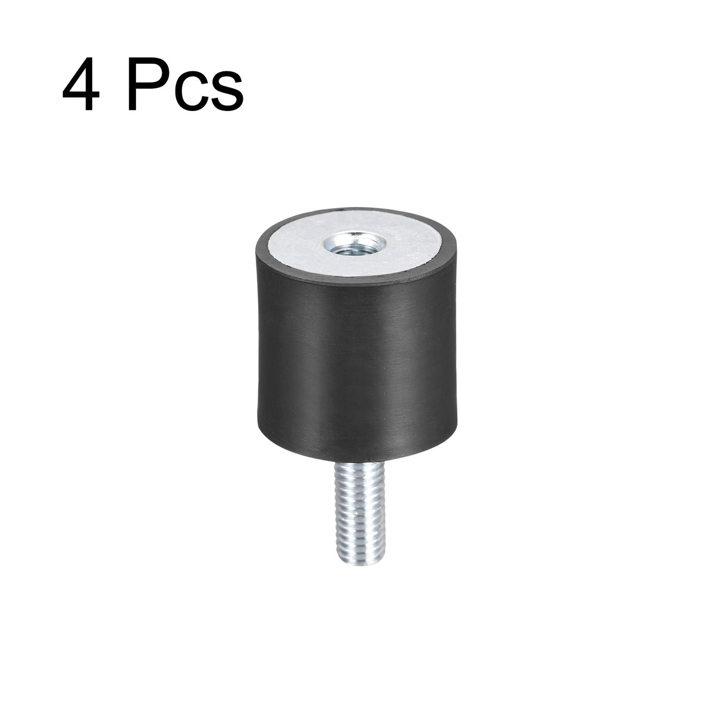 uxcell Uxcell Rubber Mounts 4pcs M8 Male/Female Vibration Isolator Shock Absorber D30mmxH30mm
