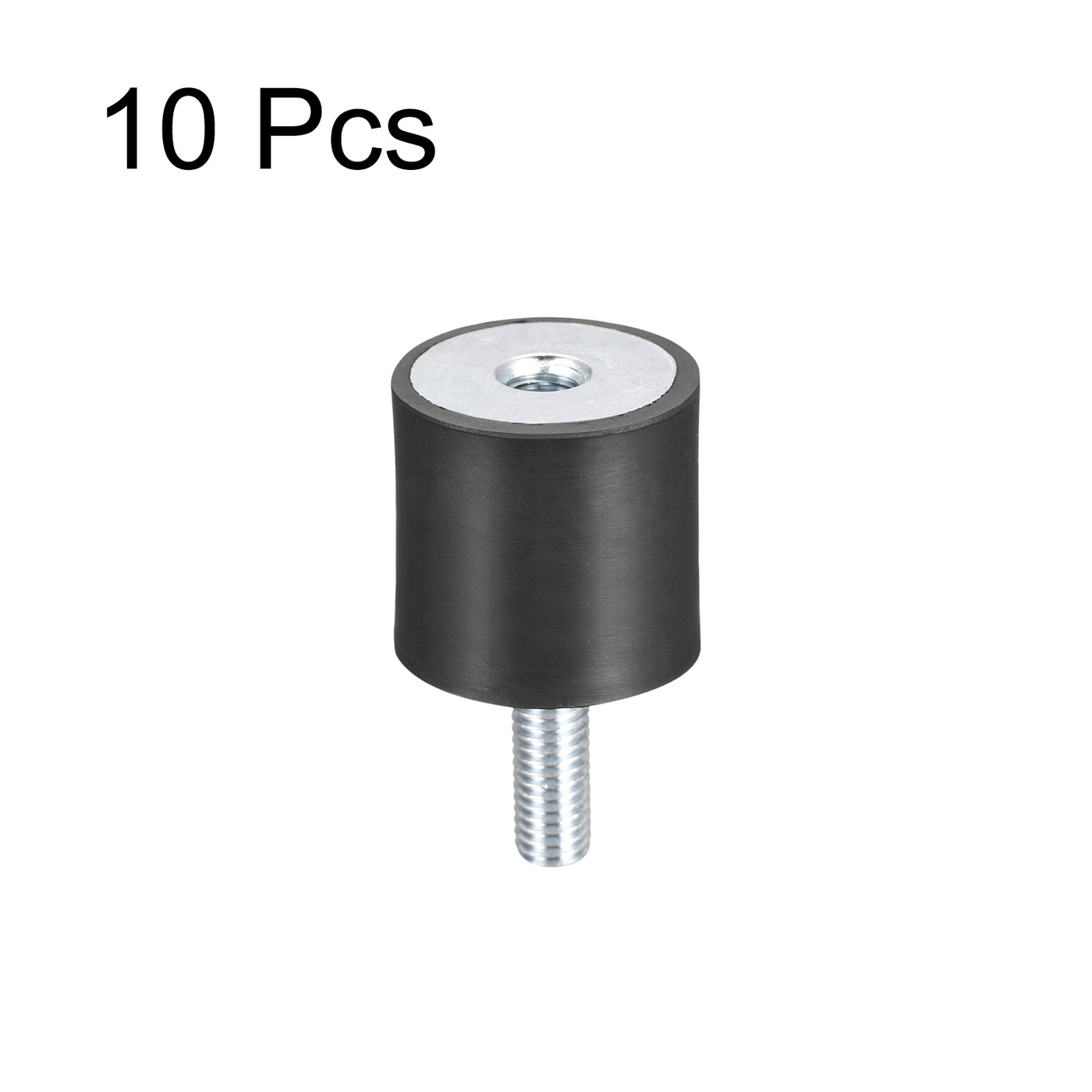 uxcell Uxcell Rubber Mounts 10pcs M8 Male/Female Vibration Isolator Shock Absorber D30mmxH30mm