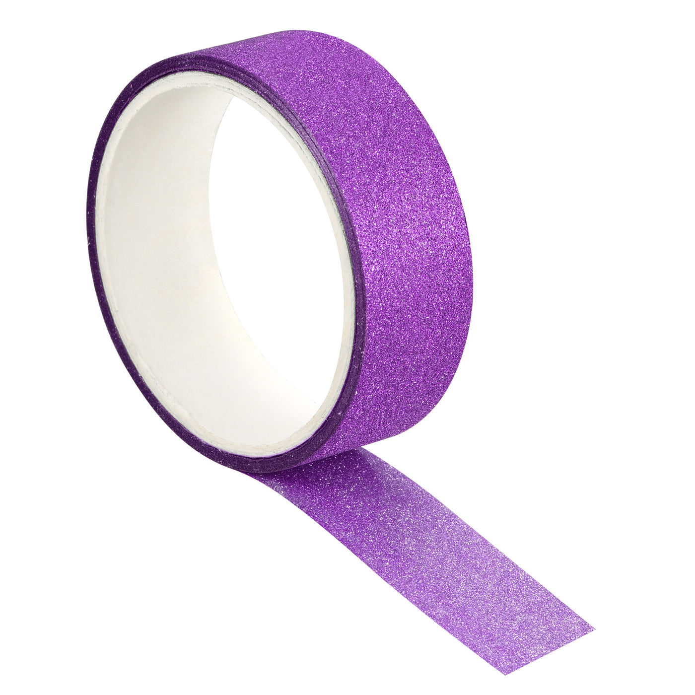 Harfington Glitter Tape, Decorative Craft Tape Purple 1.5cm x 3 M