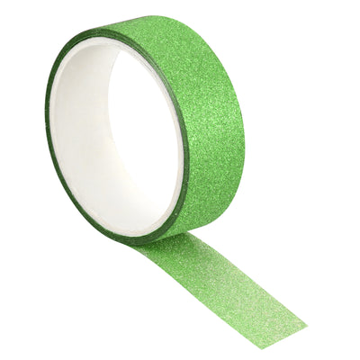 Harfington Glitter Tape, Decorative Craft Tape Green 1.5cm x 3 M