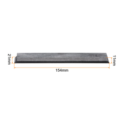 Harfington Uxcell Sharpening Stones 1000 Grit Black Whetstone 150mm x 20mm x 5mm with Base