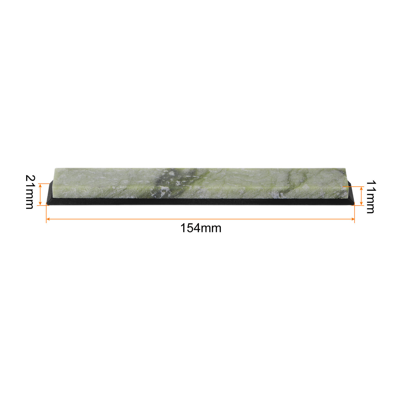 uxcell Uxcell Sharpening Stones 10000 Grit Green Agate Whetstone 154mm x 21mm x 11mm with Base