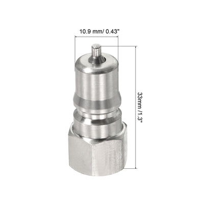 Harfington Hydraulic Quick Connect Male Coupler, Stainless Steel  Pipe Fitting Plug Adapter for Construction Agriculture