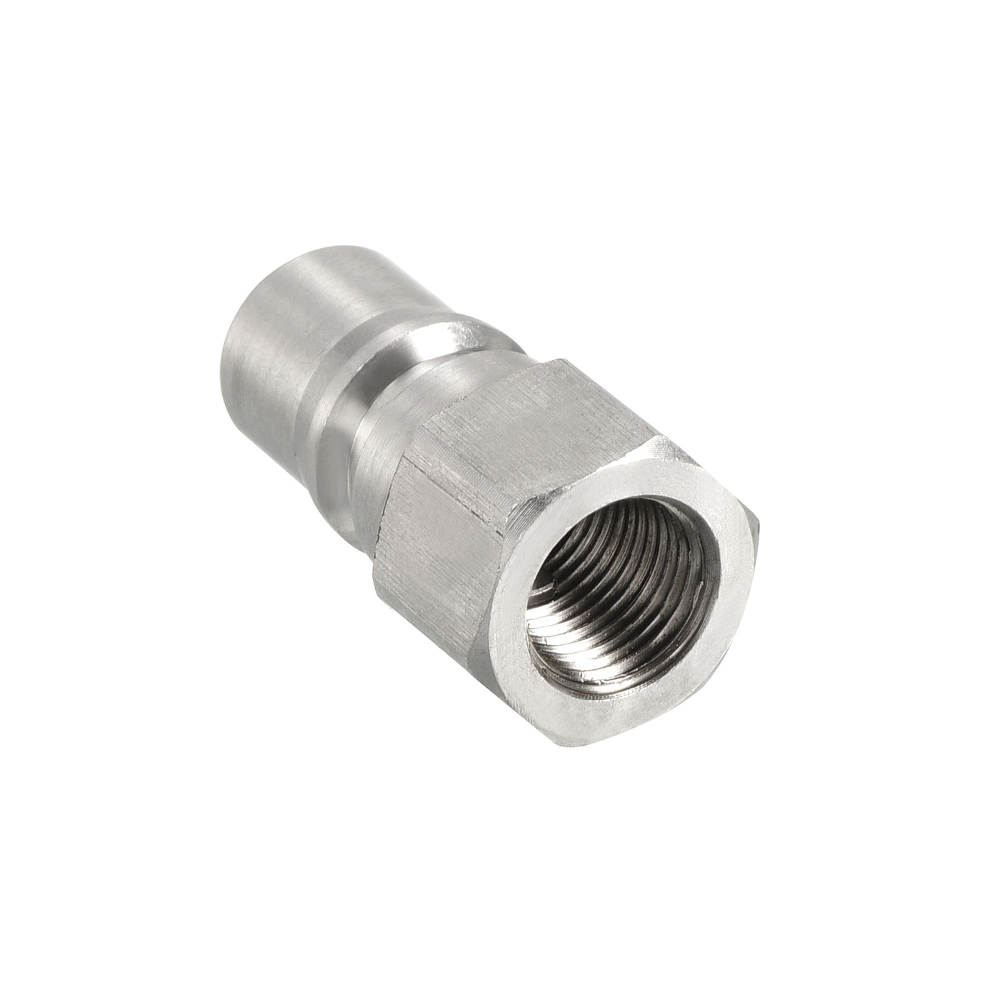 Harfington Hydraulic Quick Connect Male Coupler, Stainless Steel  Pipe Fitting Plug Adapter for Construction Agriculture