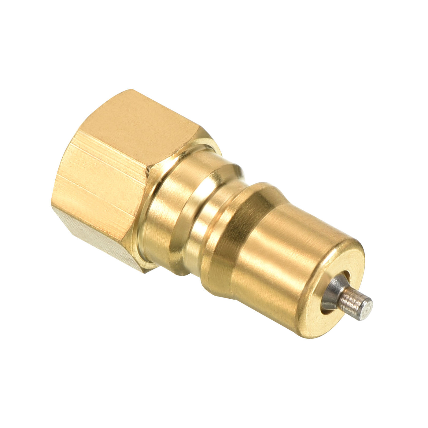 Harfington Hydraulic Quick Connect Male Coupler, Brass Pipe Fitting Plug Adapter for Construction Agriculture