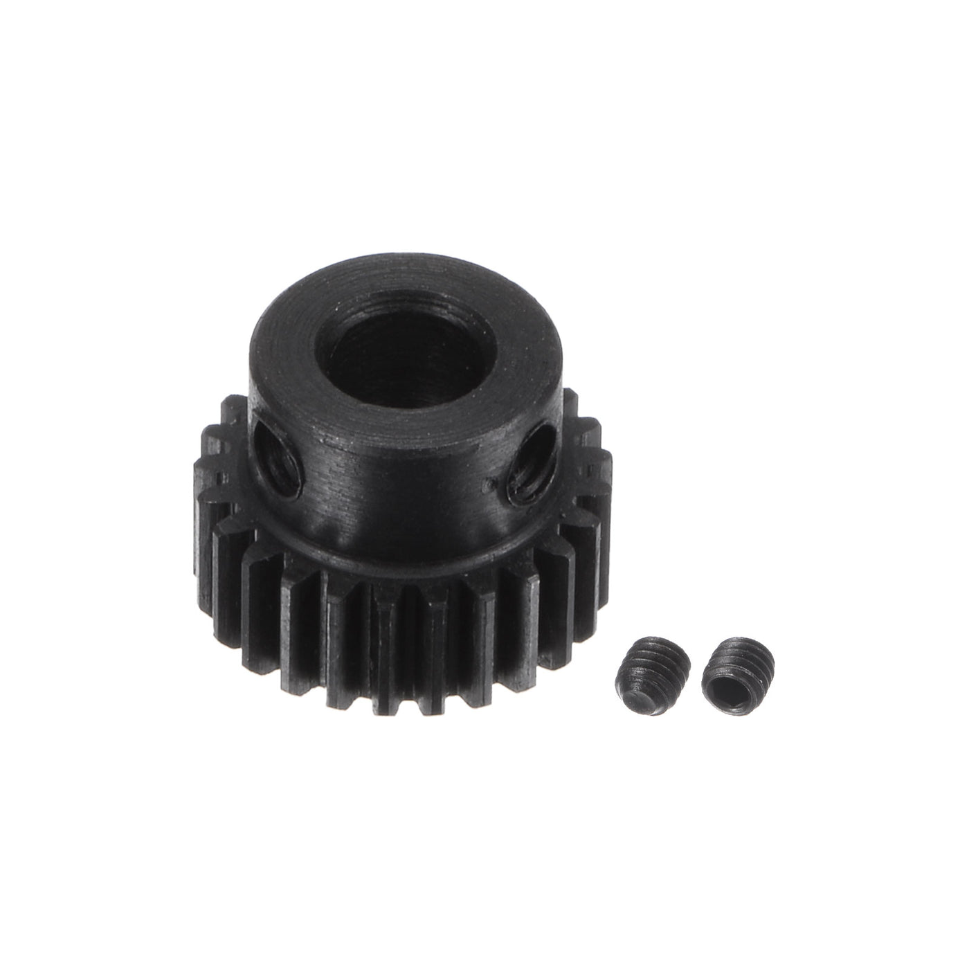 uxcell Uxcell 0.5 Mod 25T 5mm Bore 13.5mm Outer Dia 45# Carbon Steel Motor Pinion Gear Set