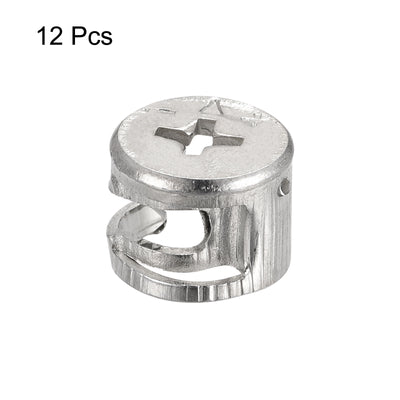 Harfington Uxcell Cam Lock Nut for Furniture, 12pcs 14.6x11.5mm Joint Connector Locking Nuts