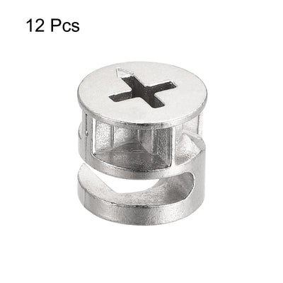 Harfington Uxcell Cam Lock Nut for Furniture, 12pcs 15x13.5mm Joint Connector Locking Nuts