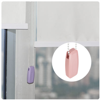 Harfington Uxcell Blinds Chain Handle, 2Pcs 80mm Roller Shade Cord Weights for Window Parts, Pink