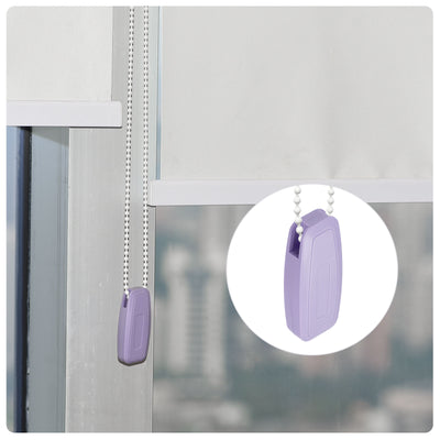 Harfington Uxcell Blinds Chain Handle, 2Pcs 80mm Roller Shade Cord Weight for Window Parts, Purple
