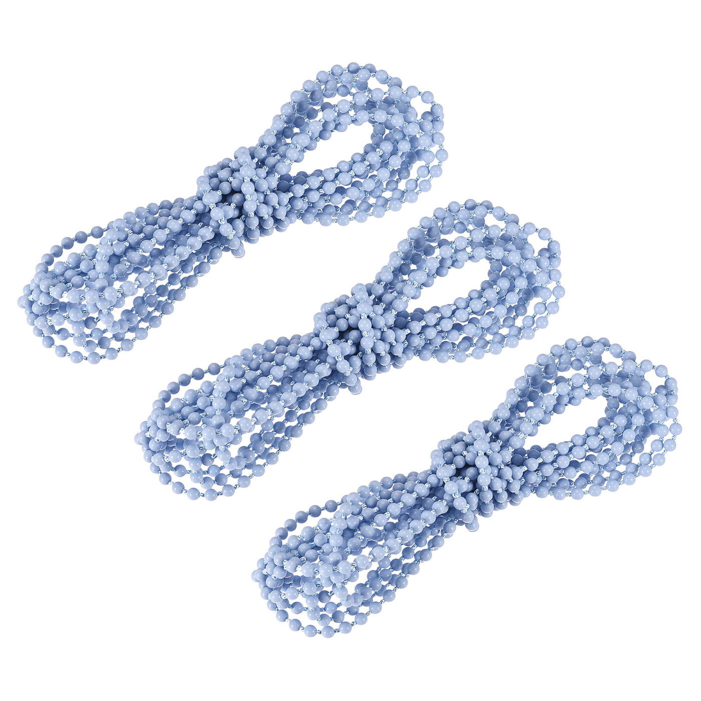 uxcell Uxcell 4.37 Yards Blinds Beaded Chain 3Pcs Roller Shade for Window Repair Parts, Blue