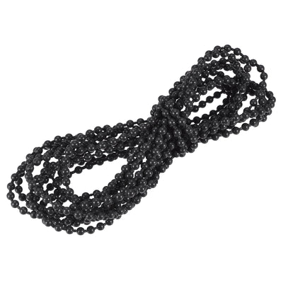 Harfington Uxcell 4.37 Yards Blinds Beaded Chain Roller Shade Cord for Window Repair Parts, Black