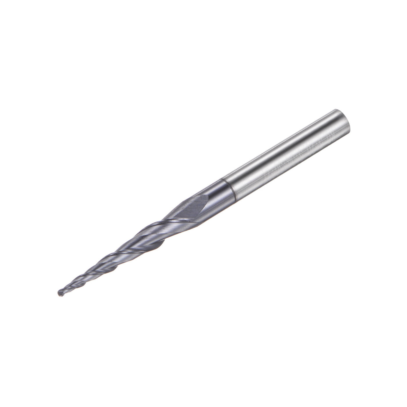 uxcell Uxcell 1mm x 4mm 8.36 Degree Angle TiSiN Coated Carbide Tapered Ball Nose End Mill