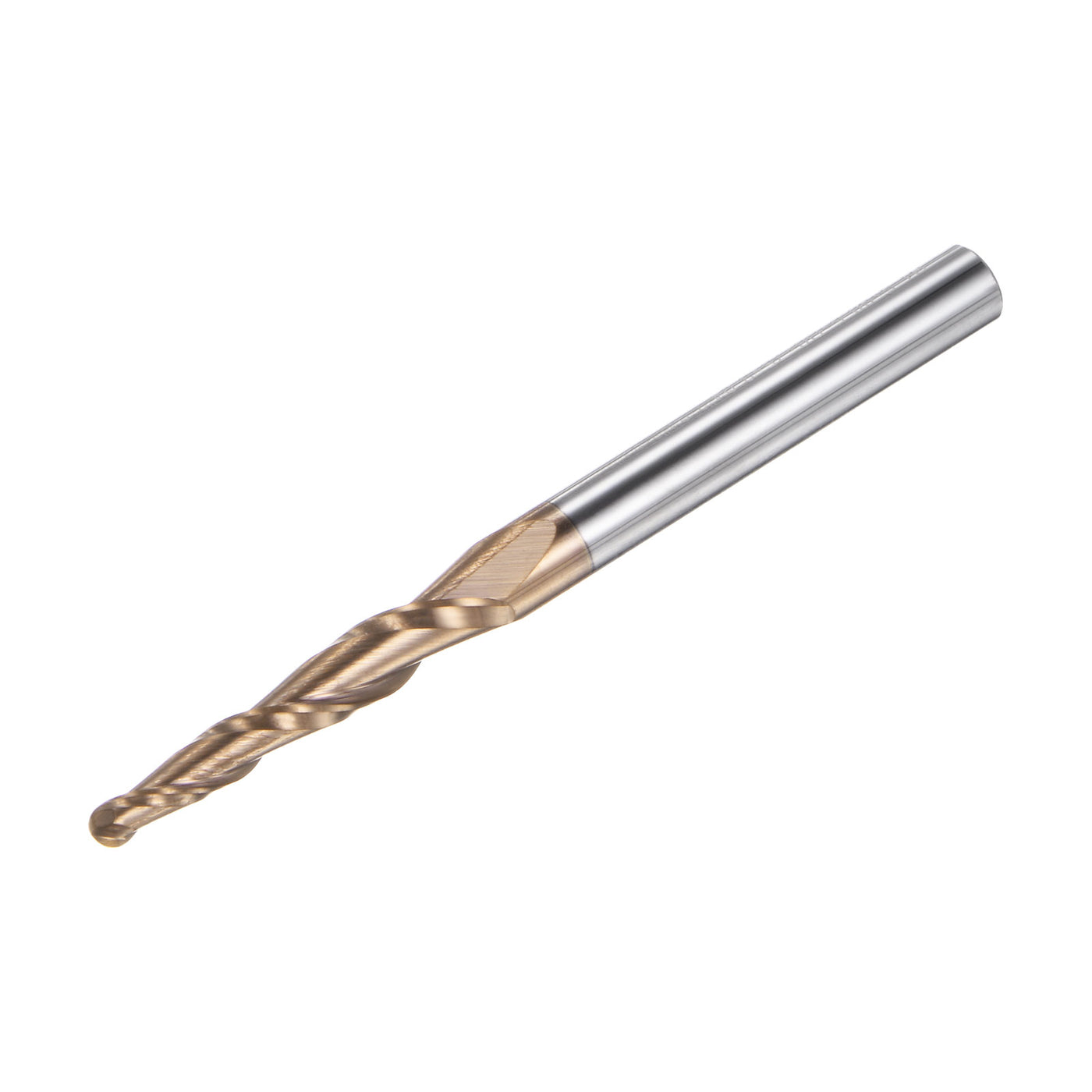 uxcell Uxcell 3mm x 6mm 6.08 Degree Angle TiSiN Coated Carbide Tapered Ball Nose End Mill