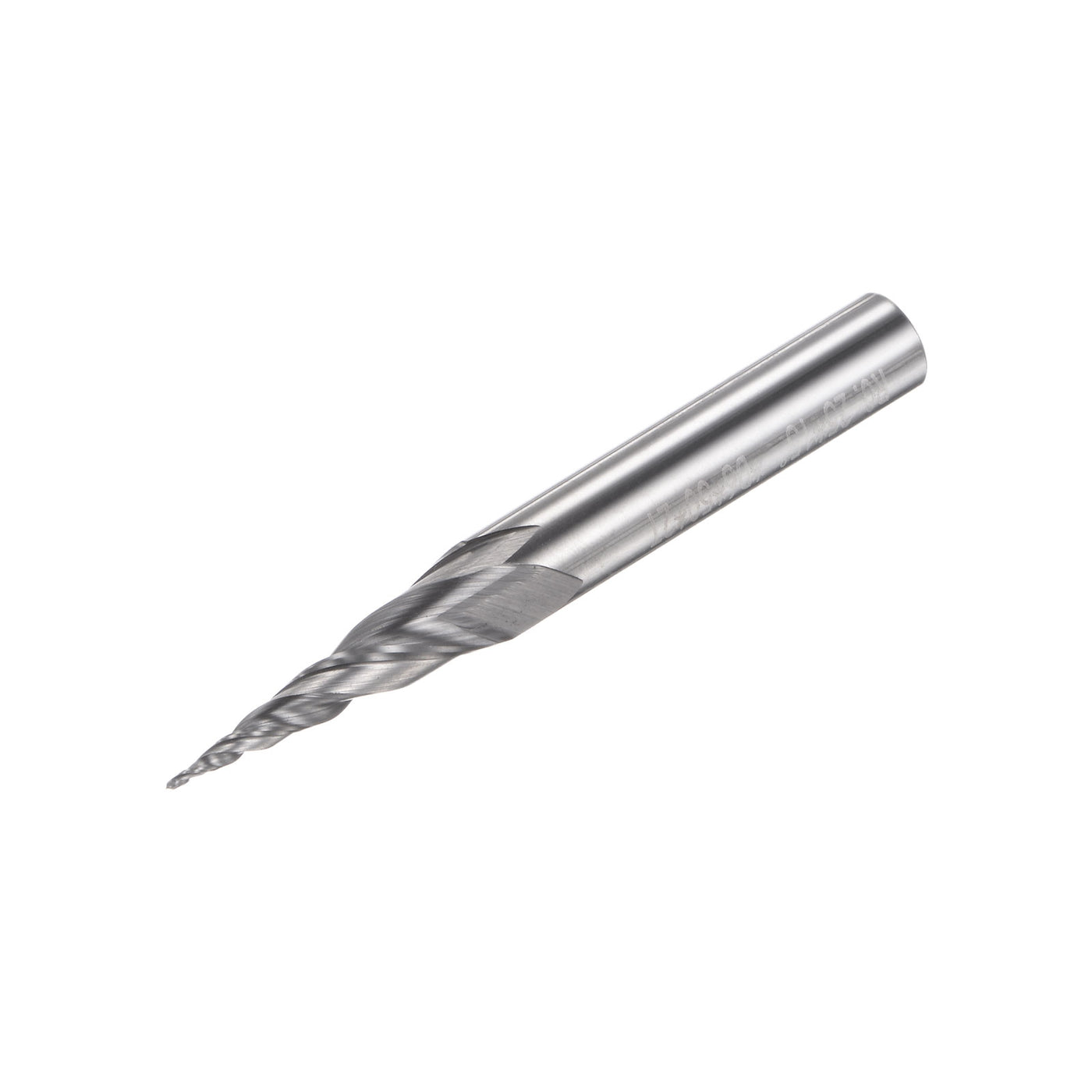 uxcell Uxcell 0.5mm x 6mm 15 Degree Angle Uncoated Carbide 2 Flute Tapered Ball Nose End Mill