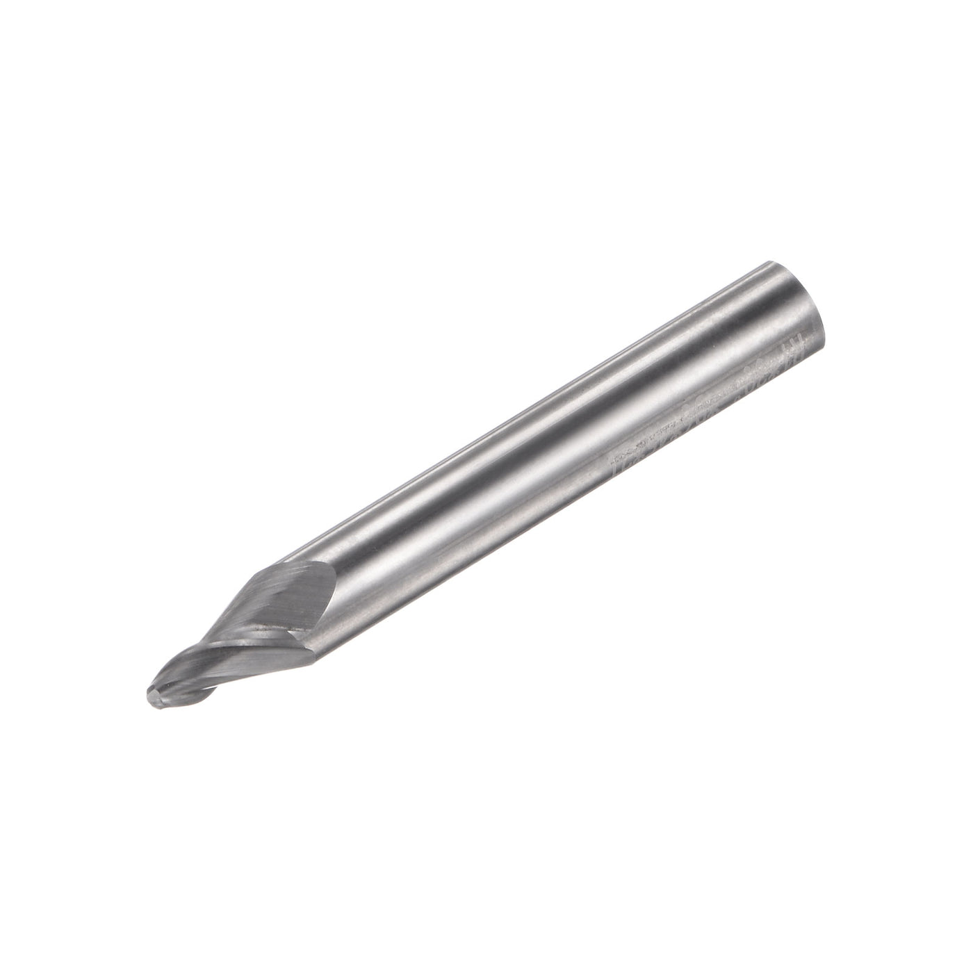 uxcell Uxcell 2mm x 6mm 30 Degree Angle Uncoated Carbide 2 Flute Tapered Ball Nose End Mill