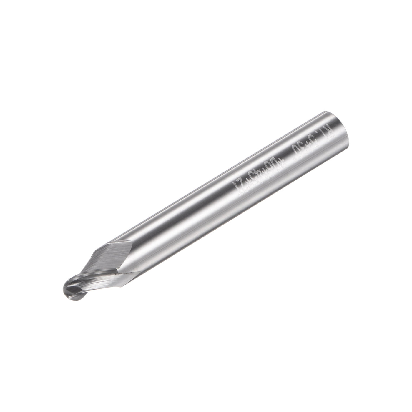 uxcell Uxcell 3mm x 6mm 30 Degree Angle Uncoated Carbide 2 Flute Tapered Ball Nose End Mill