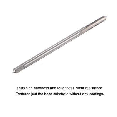 Harfington Uxcell 1/4-28 UNF High Speed Steel 4" Length 3 Straight Flute Machine Screw Thread Tap