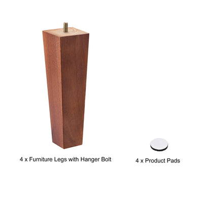 Harfington Uxcell Furniture Legs, Square Solid Wood Couch Legs