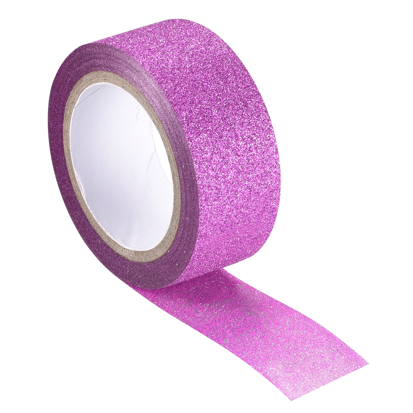 Harfington Glitter Tape, Decorative Craft Tape Pink Purple 1.5cm x 5 M