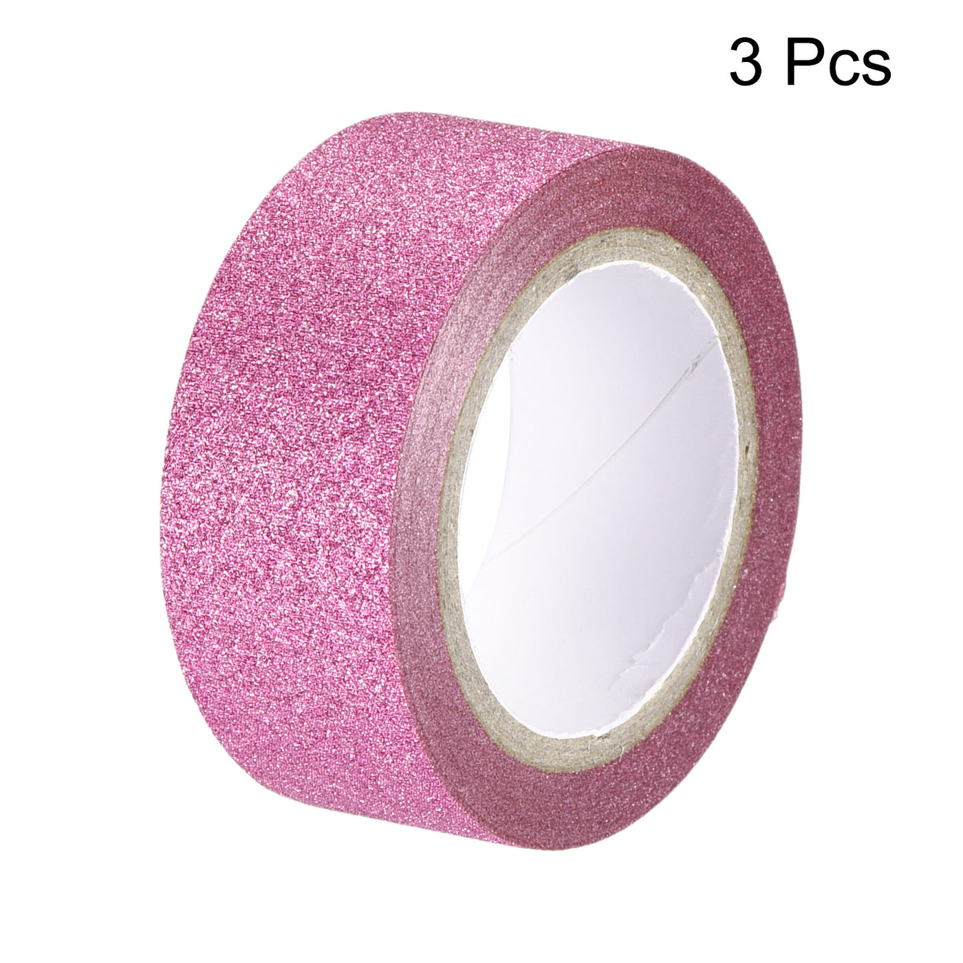 Harfington Glitter Tape, Decorative Craft Tape Pink Purple 1.5cm x 5 M Pack of 3