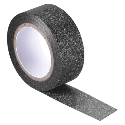 Harfington Glitter Tape, Decorative Craft Tape Black 1.5cm x 5 M