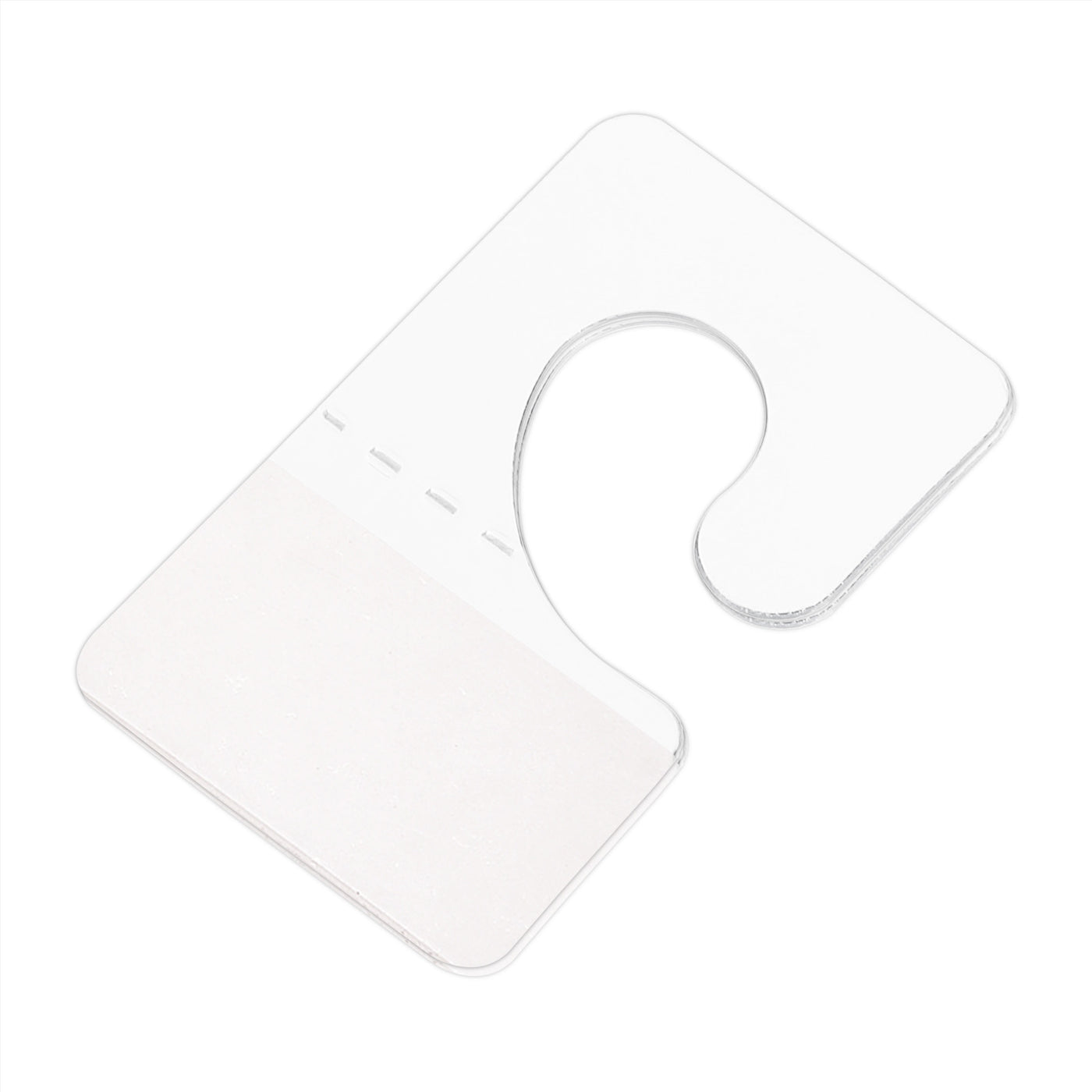Clear Self Adhesive Hang Tab Hook, 23x37mm Plastic Display Folding Tabs, 200pcs | Harfington