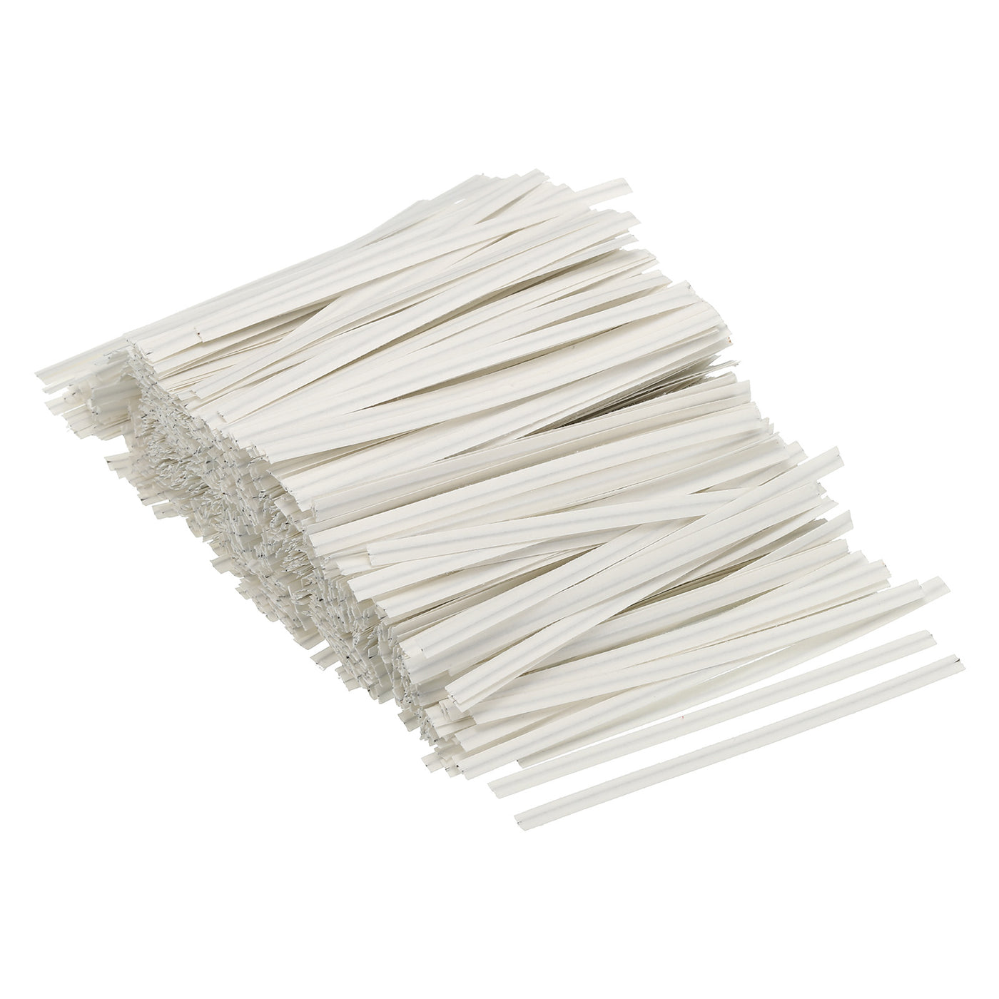Harfington Twist Ties 3.5" Paper Closure Tie for Party Bags, Candy, Crafts White 1500pcs