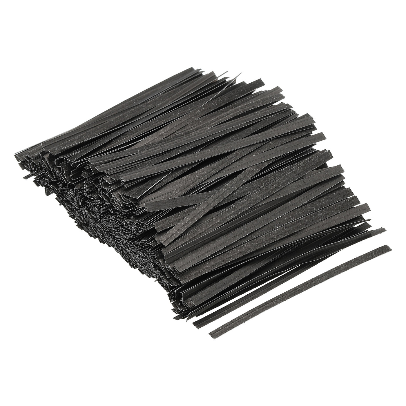Harfington Twist Ties 3.5" Paper Closure Tie for Party Bags, Candy, Crafts Black 1500pcs