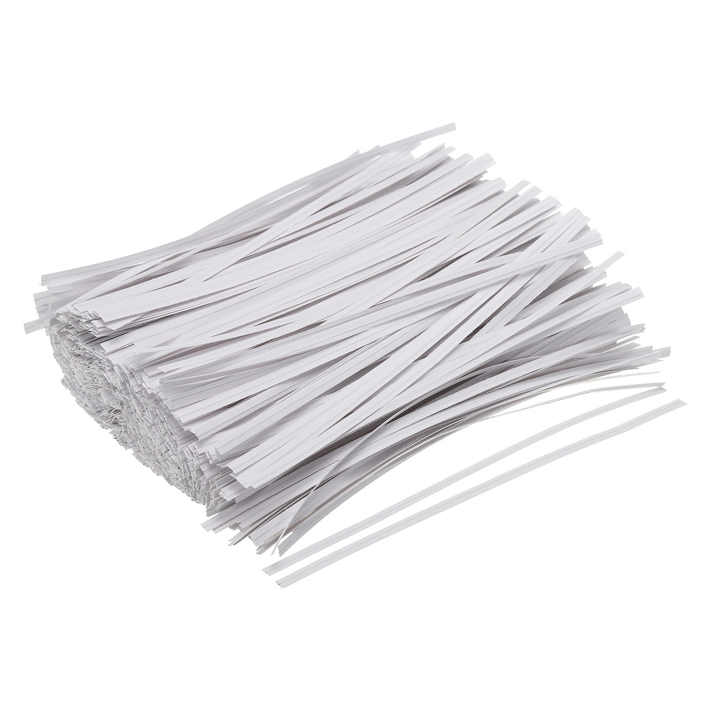 Harfington Twist Ties 5.9" Paper Closure Tie for Party Bags, Candy, Crafts White 1500pcs
