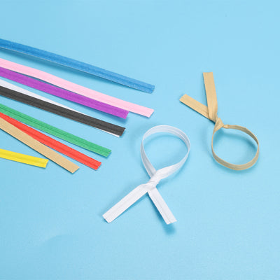 Harfington Twist Ties 5.9" Paper Closure Tie for Party Bags, Candy, Crafts White 500pcs