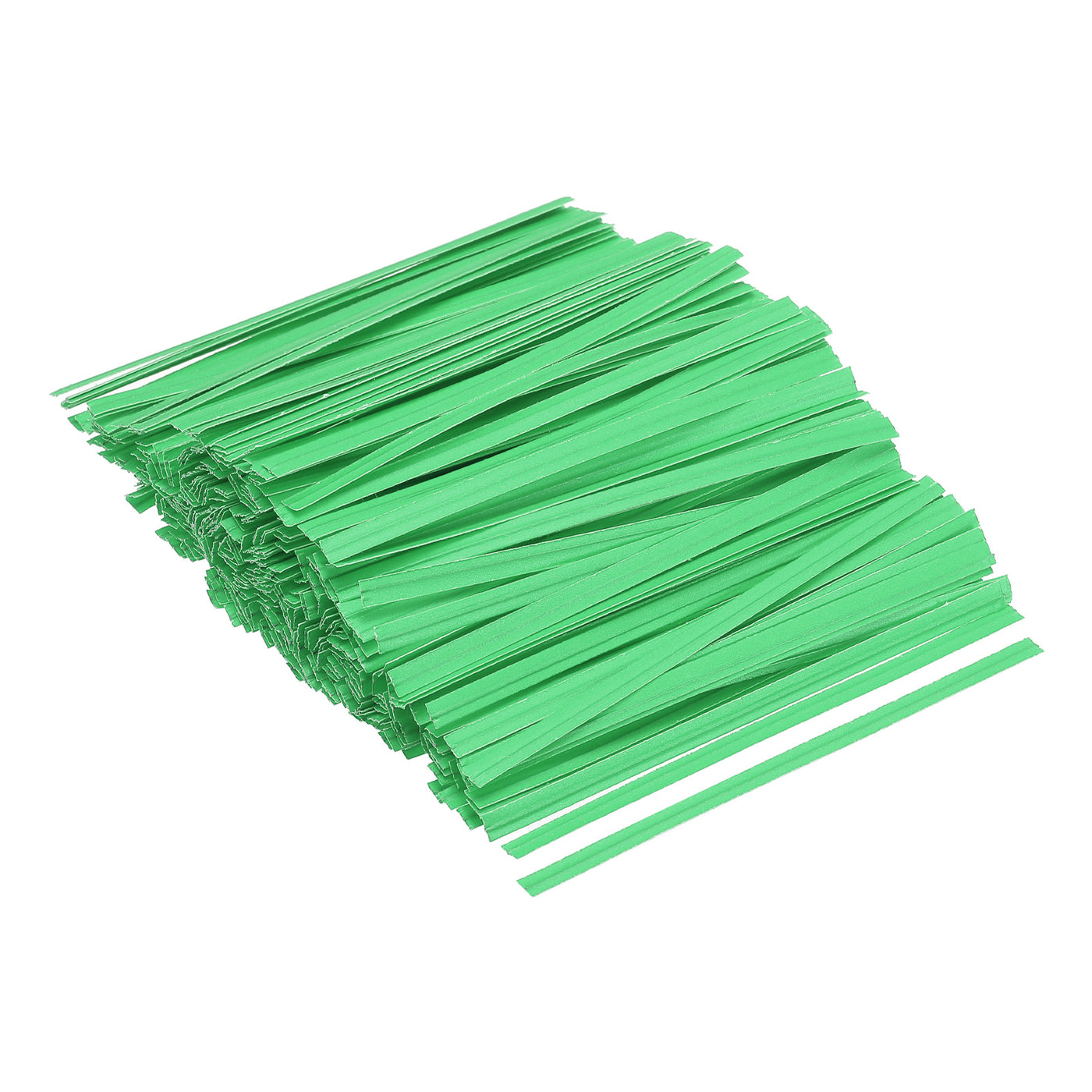 Harfington Twist Ties 3.5" Paper Closure Tie for Party Bags, Candy, Crafts Green 500pcs
