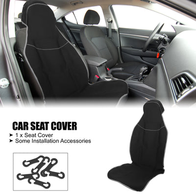 Harfington Universal Interior Car Seat Covers Durable Washable Flat Padding Neoprene Car Seat Covers Fit for Cars Trucks and SUVs Gray
