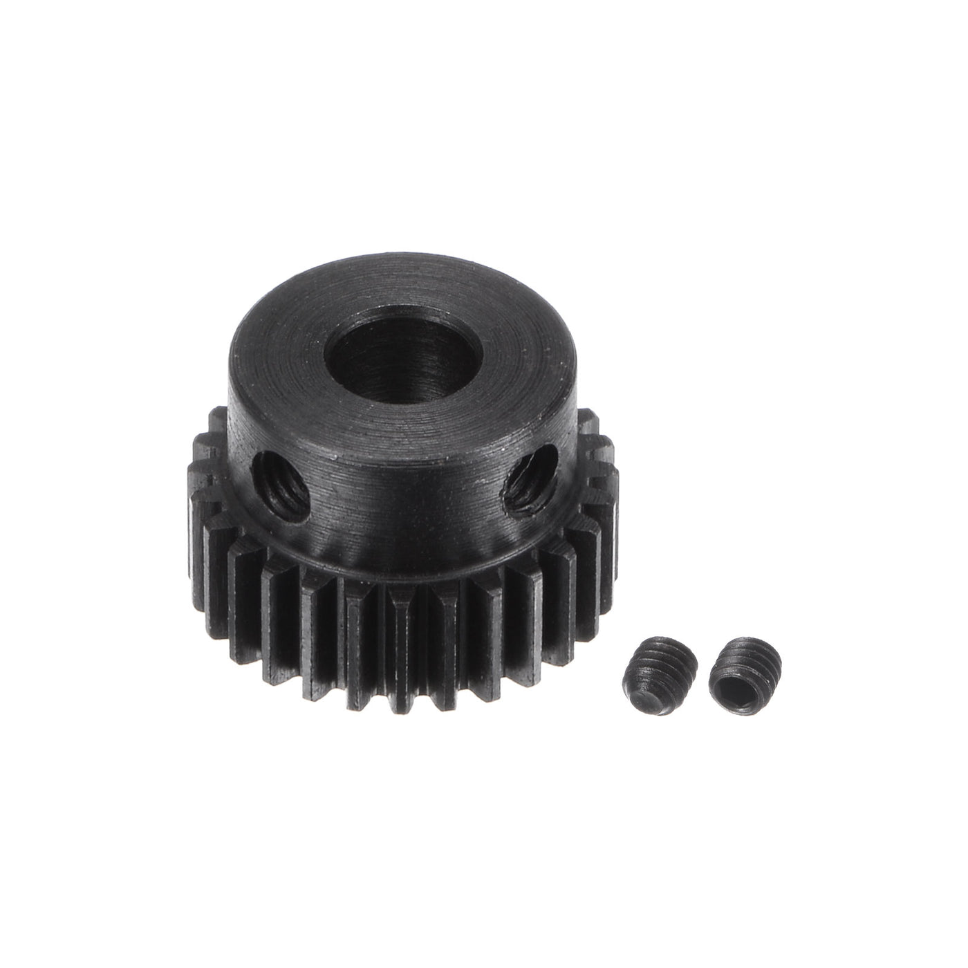 uxcell Uxcell 0.5 Mod 28T 5mm Bore 15mm Outer Dia 45# Carbon Steel Motor Pinion Gear Set
