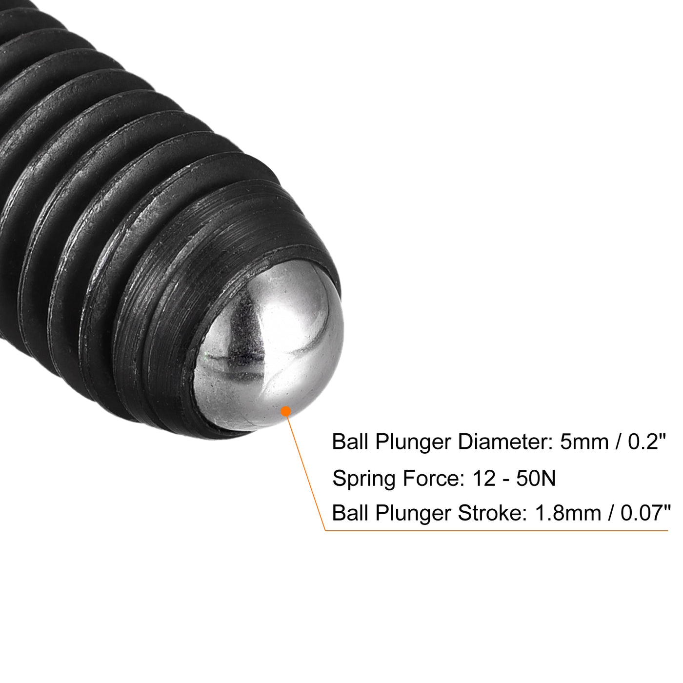 Harfington Ball Point Set Screw High Carbon Steel Metric Spring Hex Socket Grub Screw