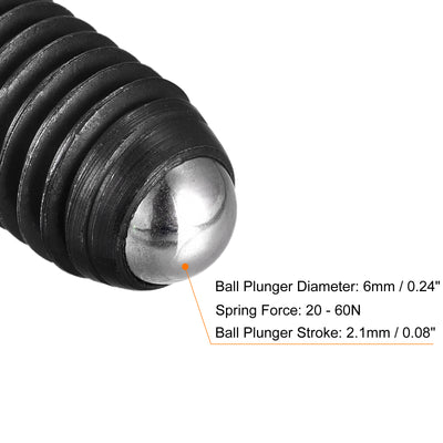 Harfington Ball Point Set Screws High Carbon Steel Metric Spring Hex Socket Grub Screws