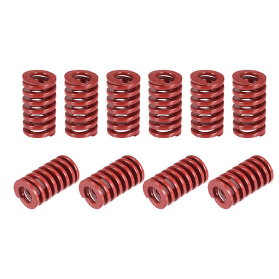 uxcell Uxcell Die Spring, 20pcs 12mm OD 25mm Long Stamping Medium Load Compression, Red