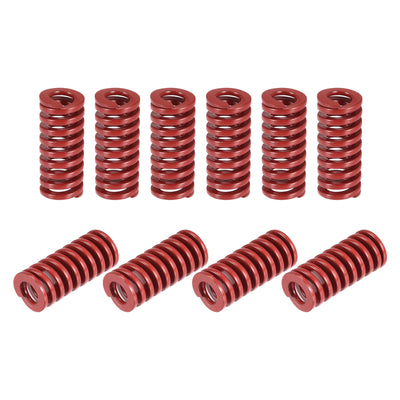 Harfington Uxcell Die Spring, 20pcs 12mm OD 30mm Long Stamping Medium Load Compression, Red
