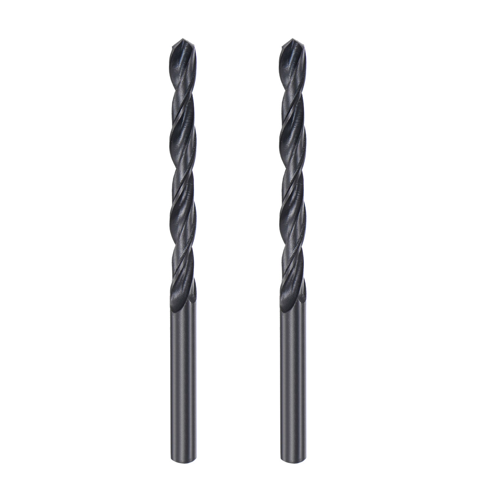 Uxcell High Speed Steel Twist Drill Bit, 5.7mm Fully Ground Black Oxide ...