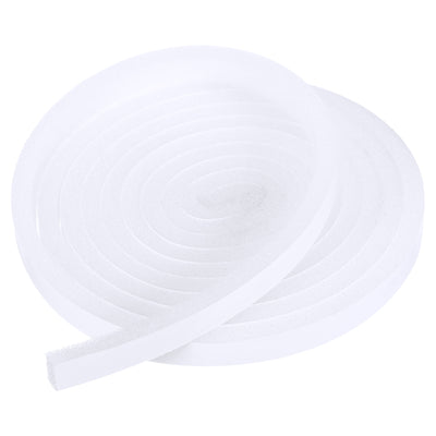 Harfington 10mmx6mmx2m PU Foam Seal Tape Adhesive Insulation Weatherstrip, White