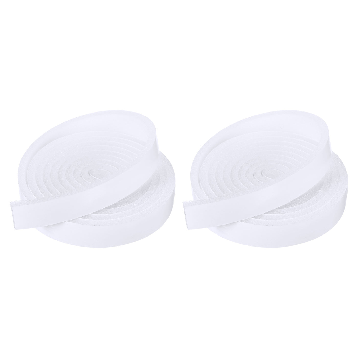 Harfington 2pcs 20mmx6mmx2m PU Foam Seal Tape Adhesive Insulation Weatherstrip, White