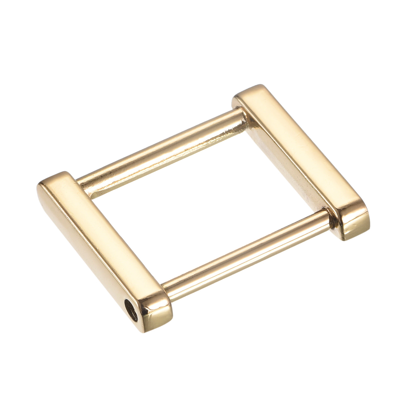uxcell Uxcell 1.4 Inch Rectangle Screw Ring Buckle Strap Connector Purse Bag Loop, 2Pcs Gold