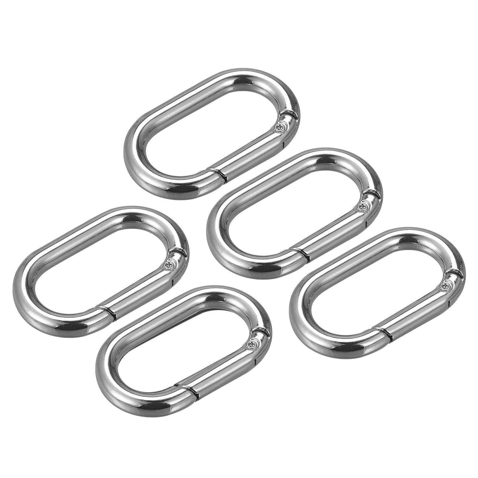 Uxcell Spring Oval Ring, 5Pcs 1.61 Inch Round Spring Snap Clip Trigger ...