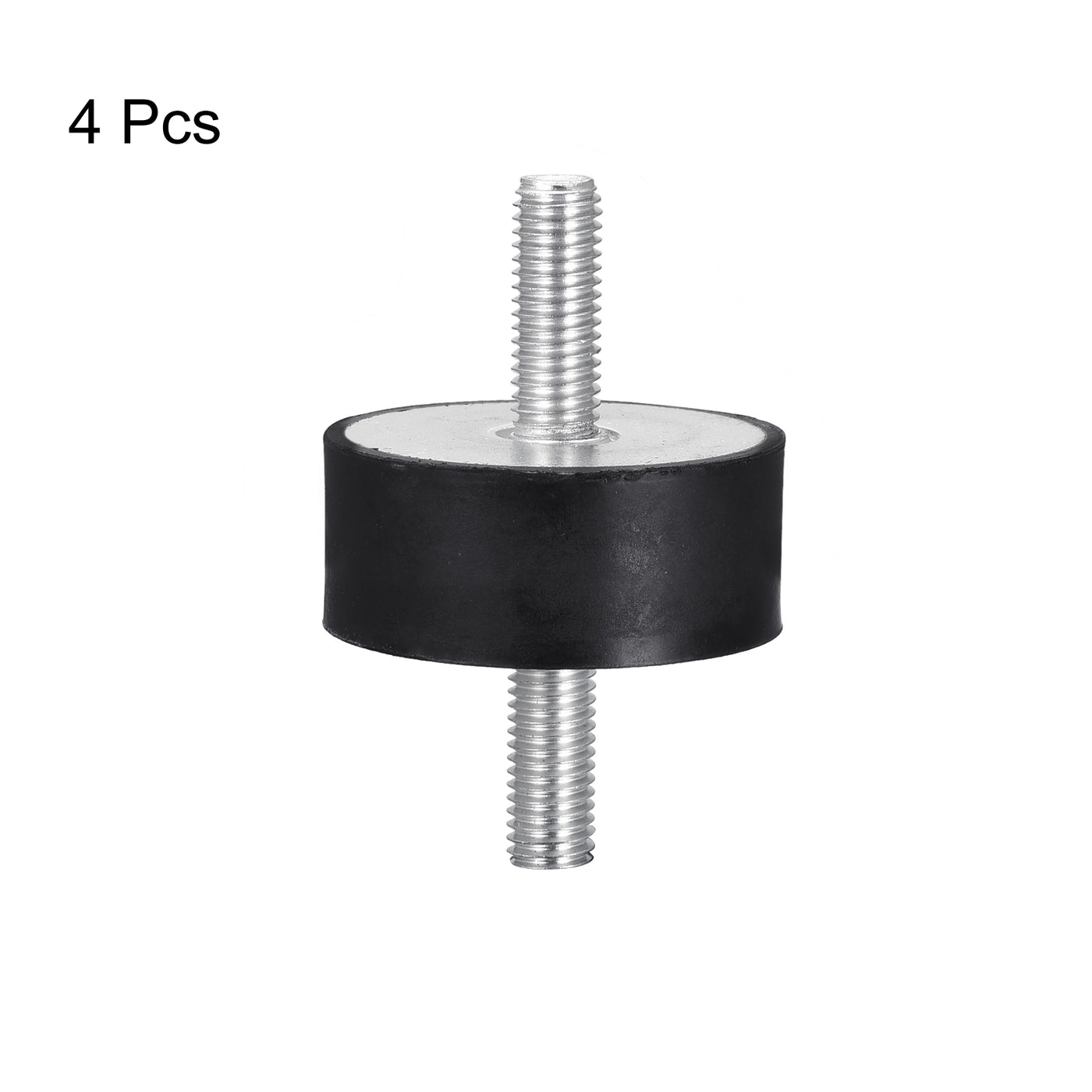 uxcell Uxcell Rubber Mounts 4pcs M4x27mm Male Vibration Isolator Shock Absorber D50mmxH20mm