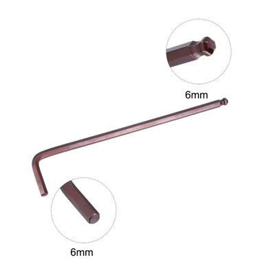 Harfington Ball End Hex Key Wrench, L Shaped Long Arm S2 Steel Repairing Tools