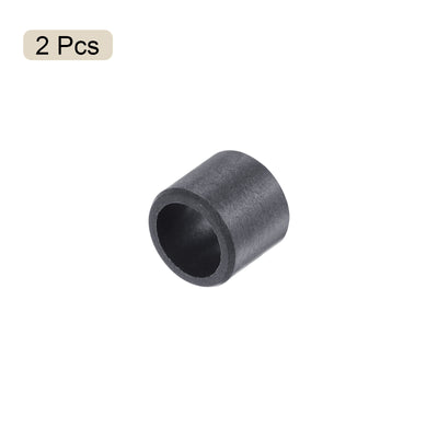 Harfington Uxcell Sleeve Bearings 6mmx8mmx6mm POM Wrapped Oilless Bushings Black 2pcs