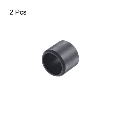 Harfington Uxcell Sleeve Bearings 8mmx10mmx6mm POM Wrapped Oilless Bushings Black 2pcs
